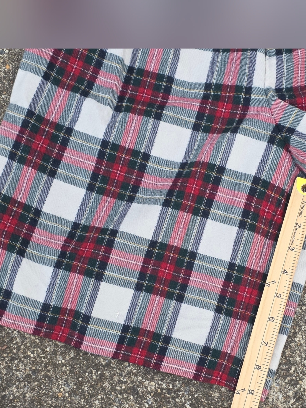 Vintage Wool Plaid Pleated Shorts Womens 10 Tartan High Waist Preppy Golf - Picture 10 of 15